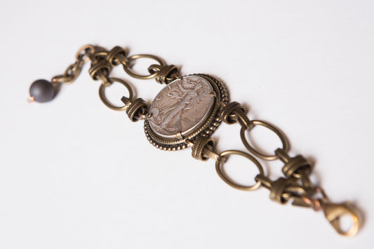 Vintage Coin Bracelet