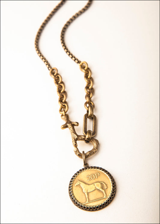 Vintage Irish Coin Necklace